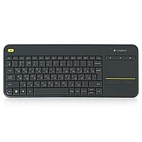 Беспроводная клавиатура Logitech Wireless Touch Keyboard K400 Plus с тачпадом, black, 88 клавиш