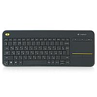 Беспроводная клавиатура Logitech Wireless Touch Keyboard K400 Plus с тачпадом, black, 88 клавиш