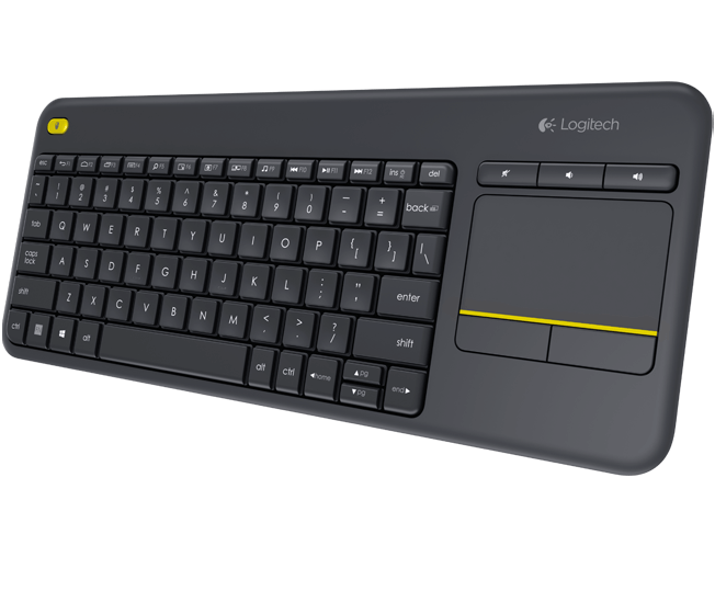 Беспроводная клавиатура Logitech Wireless Touch Keyboard K400 Plus с тачпадом, black, 88 клавиш - фото 3 - id-p111874032