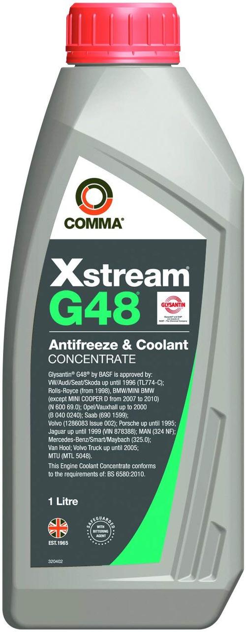 Антифриз COMMA Xstream G48 Concentrate Зеленый 1л - фото 1 - id-p55411371