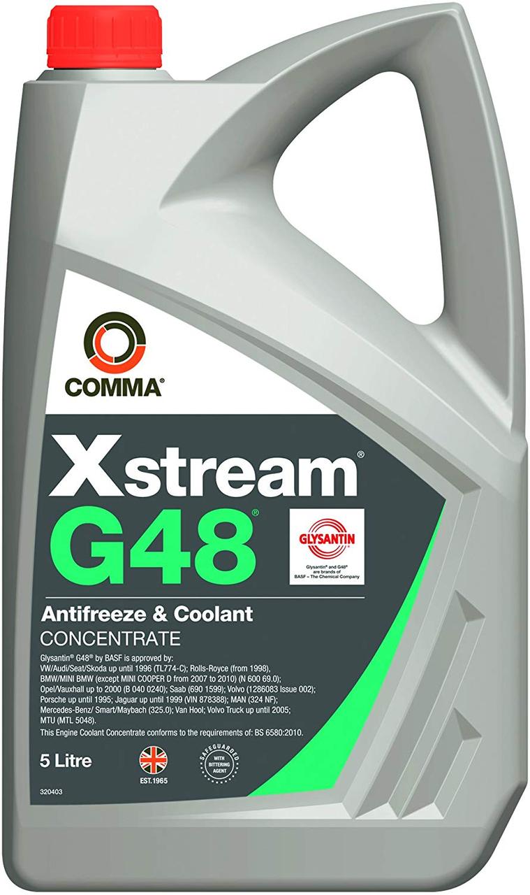 Антифриз COMMA Xstream G48 Concentrate Зеленый 5л