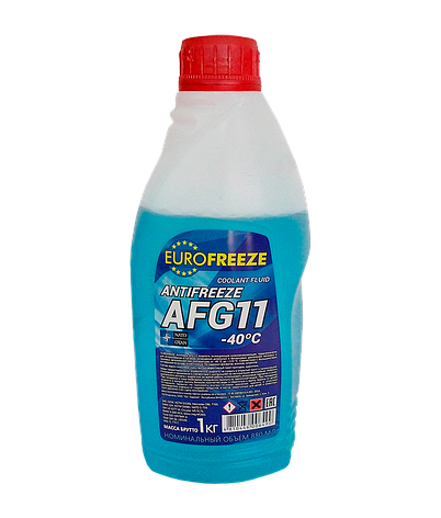 Антифриз Eurofreeze 52290 Antifreeze синий AFG 11 -35C 1кг 0,88л, фото 2