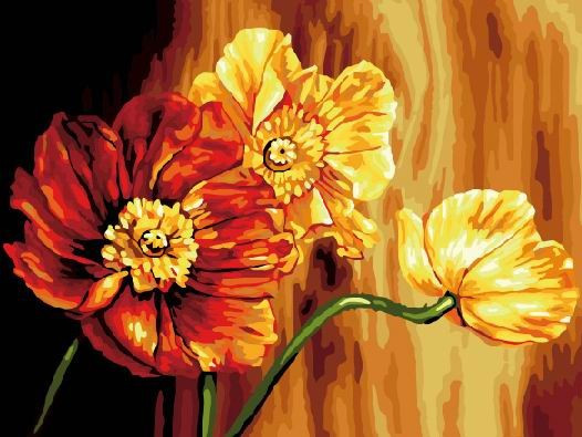 Картина по номерам Знойные цветы (PC3040065)