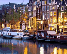 Картина по номерам Огни Амстердама (PC4050571)