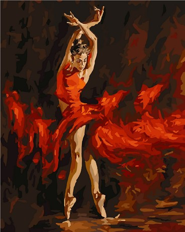 Картина по номерам В огненном танце (PC5065052)