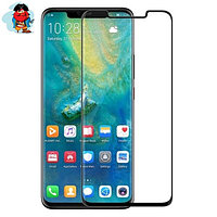 Защитное стекло для Huawei Mate 20 Pro 5D (полная проклейка) цвет: черный