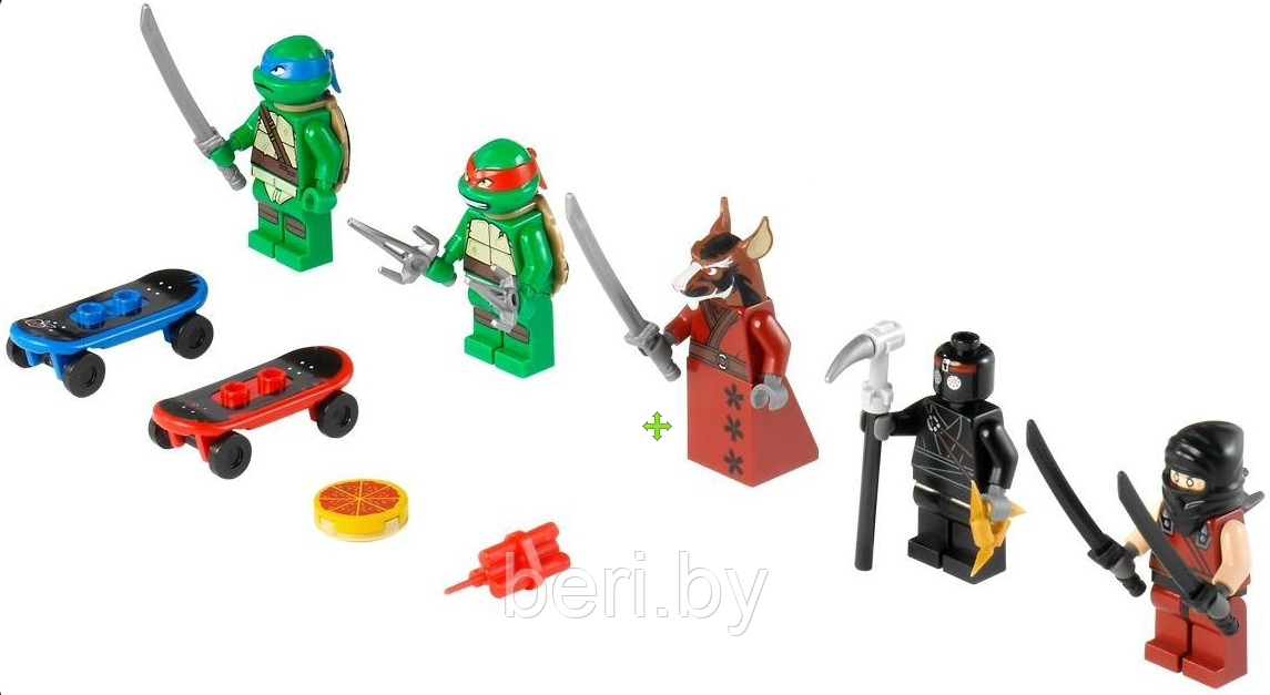 10210 Конструктор Bela Черепашки-ниндзя, аналог Lego Ninja Turtles 79103, 499 деталей - фото 4 - id-p111943057