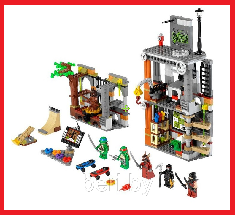10210 Конструктор Bela Черепашки-ниндзя, аналог Lego Ninja Turtles 79103, 499 деталей - фото 2 - id-p111943057