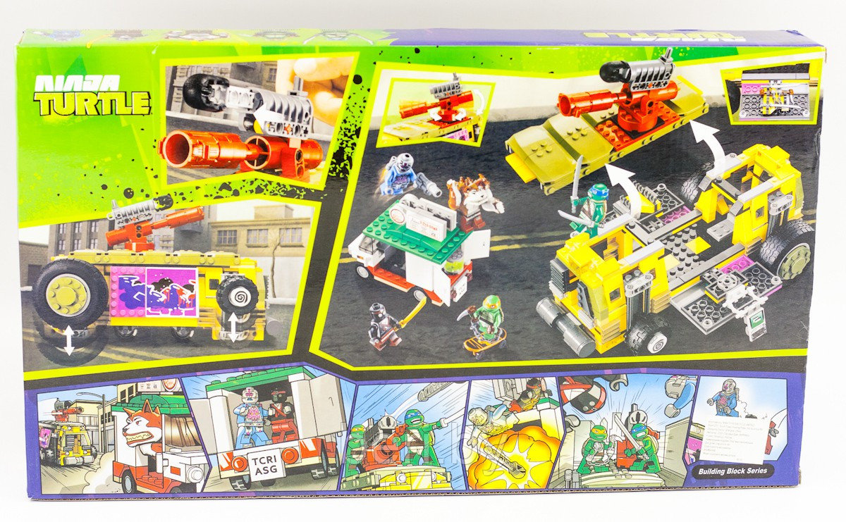 10211 Конструктор Bela Ninja Turtles "Преследование на грузовике черепашек", 627 деталей, аналог Lego 79104 - фото 5 - id-p111945946