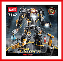 7142 Конструктор Jisi Super Heroes "Бой Халкбастера", 1300 деталей Аналог Lego Super Heroes
