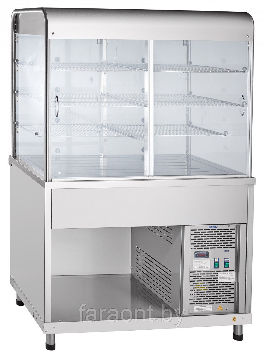 Прилавок-витрина холодильный ПВВ(Н)-70КМ-С-НШ АСТА - фото 2 - id-p111969390