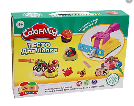 Игровой набор Color-Mud "Кондитерская" (8 баночек с пластилином), арт.6615