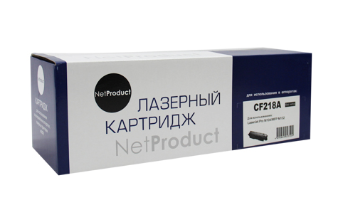 Тонер-картридж NetProduct для HP LJ Pro M104/MFP M132, 1.4K, без чипа (N-CF218A)