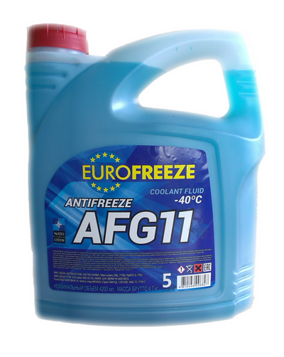 Антифриз Eurofreeze 52239 Antifreeze синий AFG 11 -35C 4,8кг