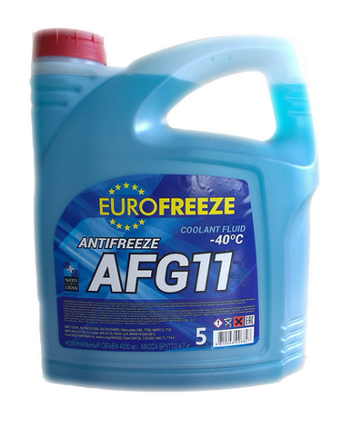 Антифриз Eurofreeze 52239 Antifreeze синий AFG 11 -35C 4,8кг, фото 2