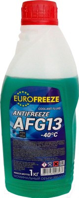 Антифриз Eurofreeze 52292 Antifreeze зелёный AFG 13 -35C 1кг 0,88л - фото 1 - id-p111963531