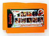 Картридж Dendy 188 в 1 (A-188B1), Darkwing Duck/Tale Spin/Double Dragon/Angry Birds/Chip&Dale/Contra/Tiny...