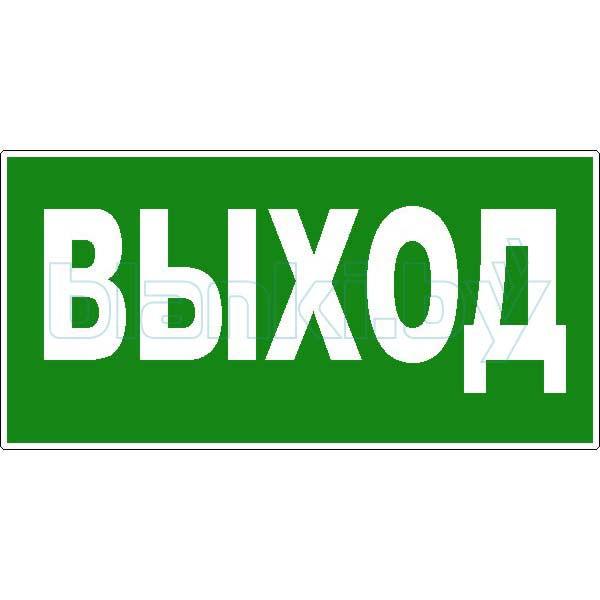 Знак Указатель выхода - фото 1 - id-p111200094