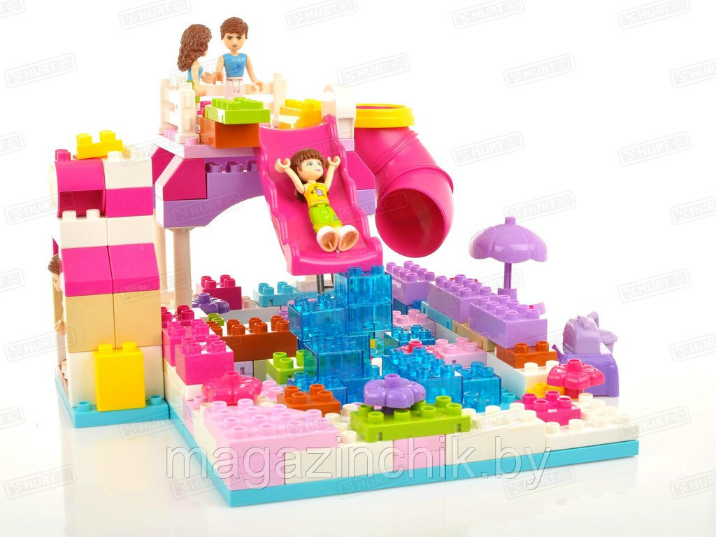 Детский конструктор Детский аквапарк 5235 JDLT для девочек 156 дет. аналог Лего(LEGO) - фото 4 - id-p48050496