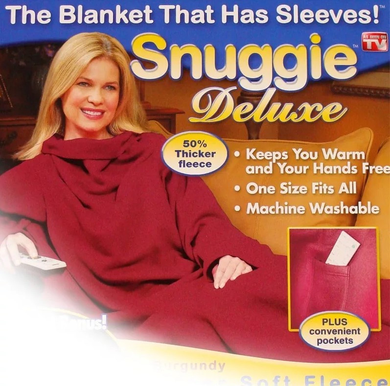 Плед-одеяло с рукавами Snuggie (4 цвета) - фото 2 - id-p69400117