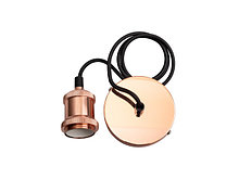 Светильник декоративный RETRO PLC 01 E27 230V/1M ROSE GOLD (патрон с проводом) JAZZWAY (, нейтральный белый