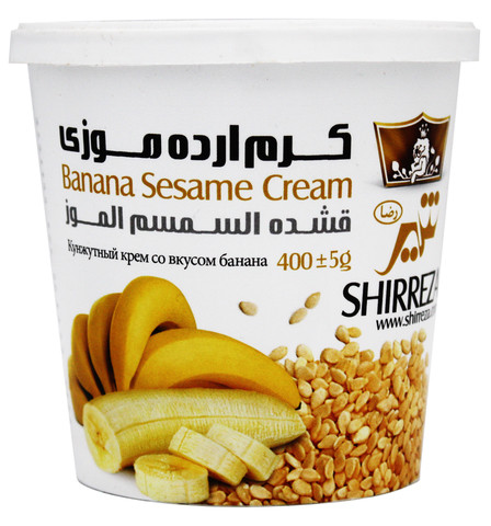 Кунжутный крем Shirreza банановый, 400 гр. (Иран)