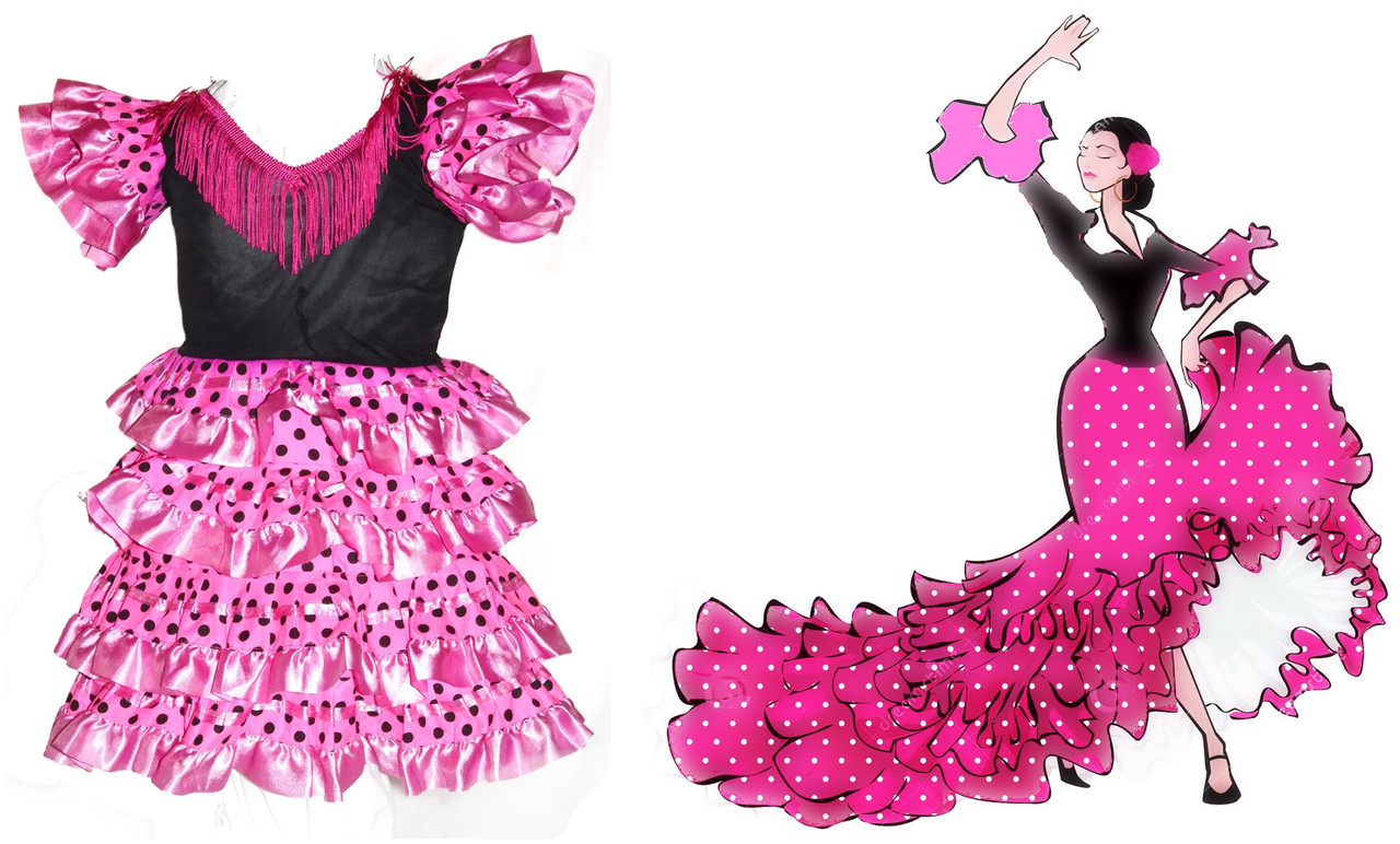 Платье карнавальное Кармен на 3-4 года - фото 1 - id-p88000273