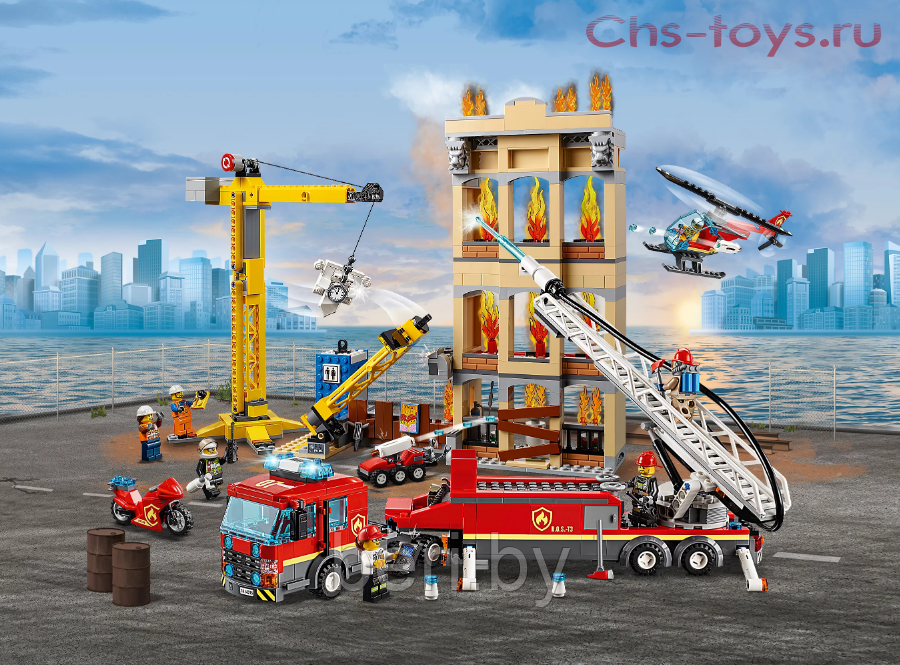 Конструктор Lari City "Центральная пожарная станция", Аналог LEGO City 60216, 985 деталей - фото 7 - id-p112082273