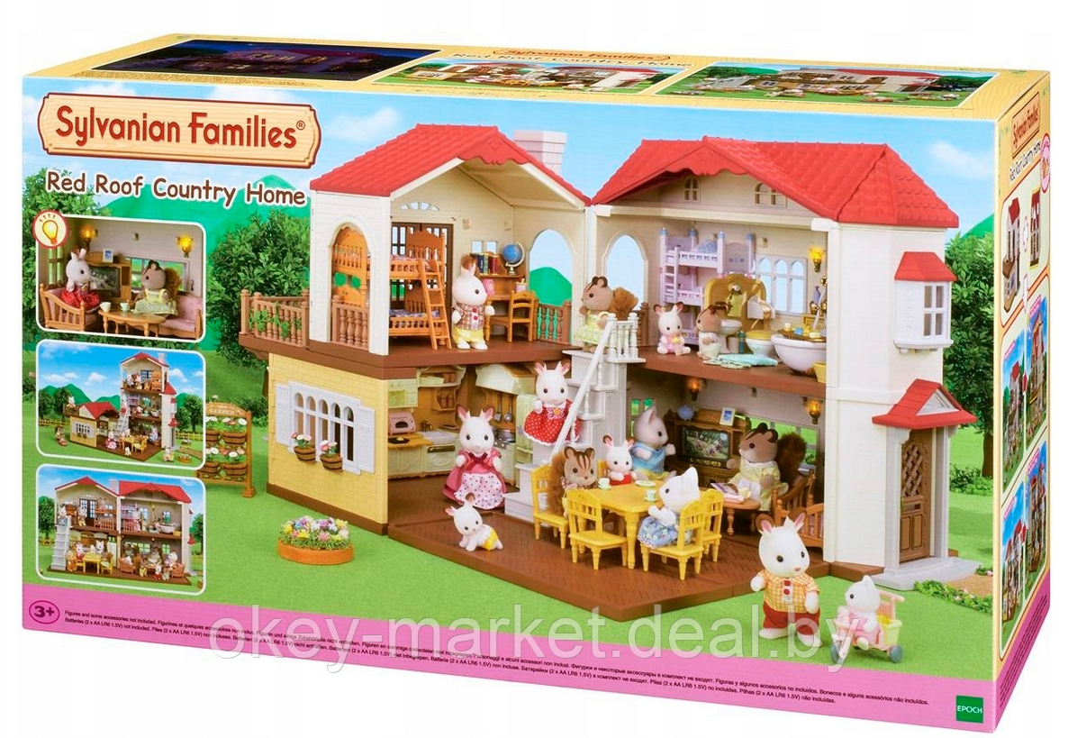 Детский игровой набор Sylvanian Families "Большой дом со светом" 5302