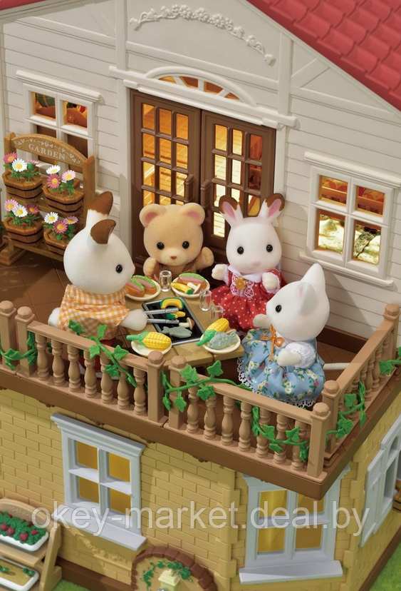 Детский игровой набор Sylvanian Families "Большой дом со светом" 5302 - фото 6 - id-p112082591