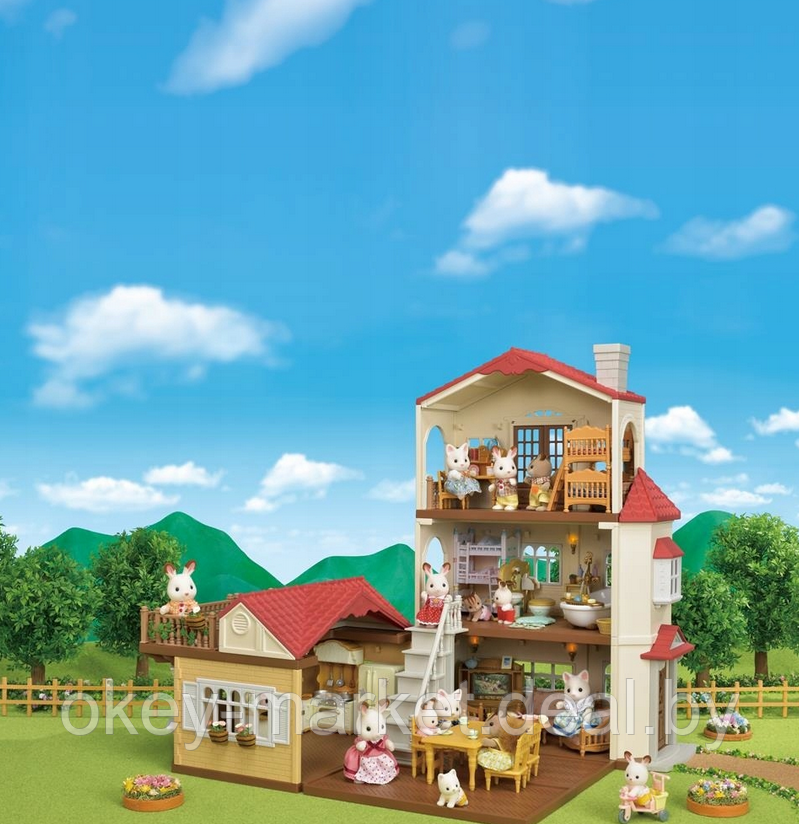 Детский игровой набор Sylvanian Families "Большой дом со светом" 5302 - фото 4 - id-p112082591