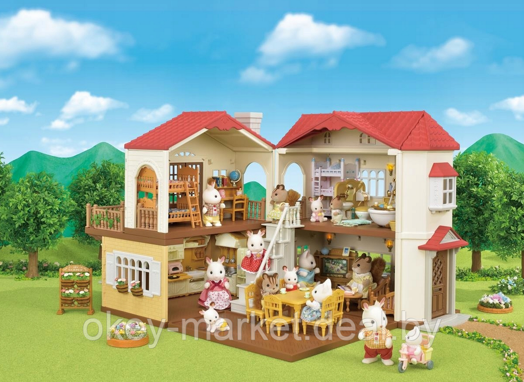 Детский игровой набор Sylvanian Families "Большой дом со светом" 5302 - фото 3 - id-p112082591