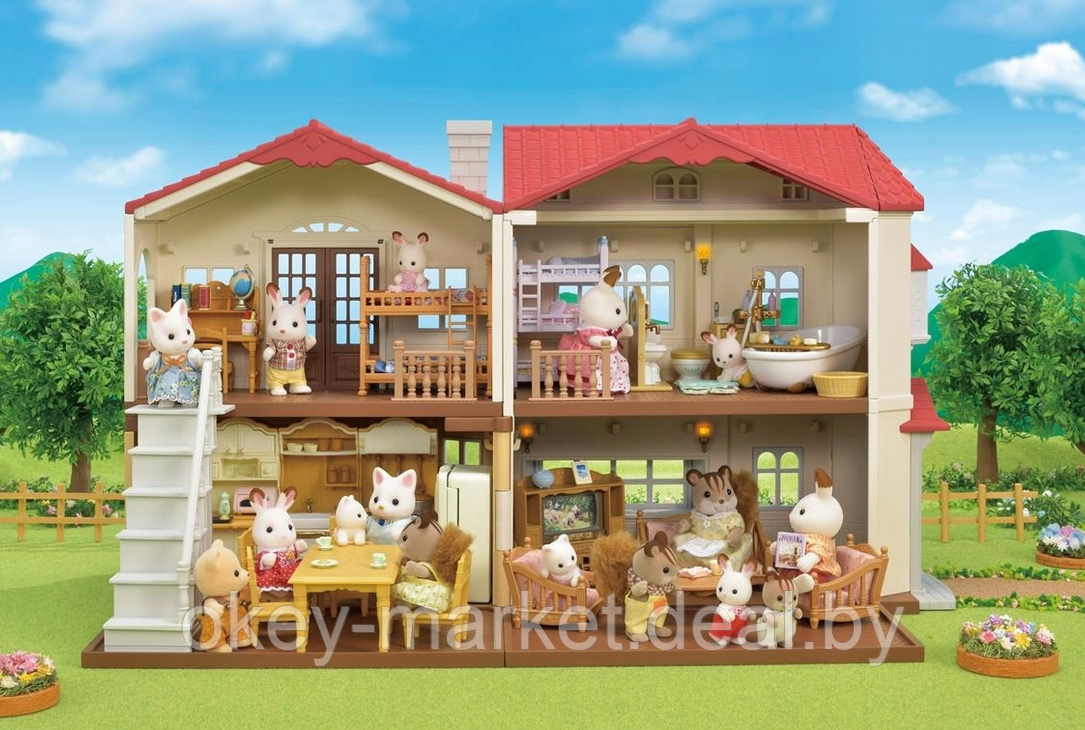 Детский игровой набор Sylvanian Families "Большой дом со светом" 5302 - фото 2 - id-p112082591