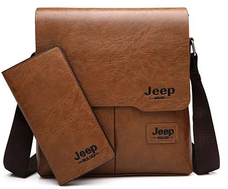 Мужская сумка и портмоне Jeep Buluo Светло-коричневый - фото 1 - id-p112082788