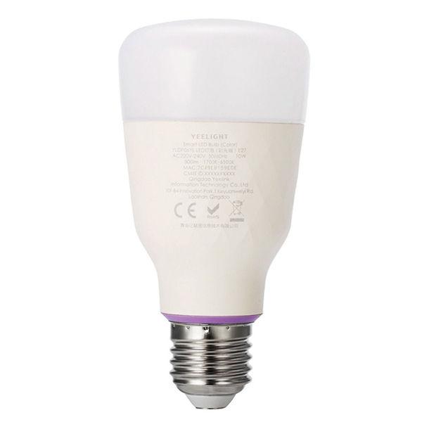 Умная лампа Xiaomi Yeelight LED Smart Bulb 1S(Color) RGB, E27, 8.5W, 800LM, 1700-6500K, 220V (YLDP13YL) - фото 4 - id-p112083883