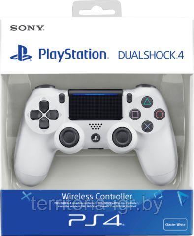 Геймпад беспроводной Sony Dualshock 4 Белый (White) 2-я ревизия V2 [CUH-ZCT2E] Оригинал