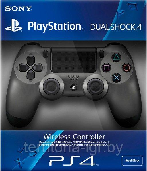 Геймпад Sony PS4 беспроводной  DualShock 4 V2 Wireless Steel Black Оригинал