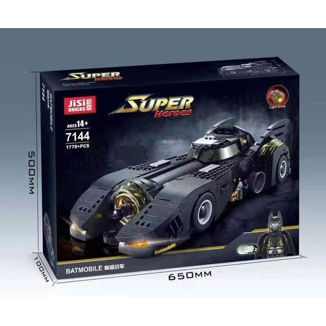 Конструктор JISI BRICKS Super Heroes 1989 Batmobile 7144 (Аналог LEGO Super Heroes 76139) 1778 деталей