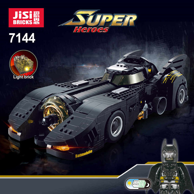 Конструктор JISI BRICKS Super Heroes 1989 Batmobile 7144 (Аналог LEGO Super Heroes 76139) 1778 деталей - фото 3 - id-p112085985