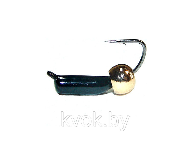 Мормышка вольфрамовая с шариком латунным "Столбик" 2.0 мм, 0.6 гр. - фото 2 - id-p112095631