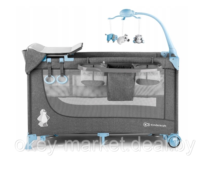 Детский манеж-кровать Kinderkraft JOY с аксессуарами - фото 7 - id-p112096434