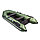 Надувная моторно-килевая лодка Аква 2800 слань-книжка киль зеленый, фото 3