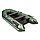 Надувная моторно-килевая лодка Аква 2900 слань-книжка киль зеленый, фото 3