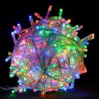 Новогодняя гирлянда цветные лампочки, 140 лампочек, 7 метров
