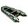 Надувная моторно-килевая лодка Аква 3200 слань-книжка киль зеленый, фото 3