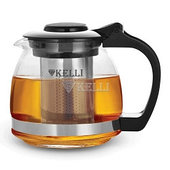 Стеклянный заварочный чайник 0.7 л. Kelli  KL-3085