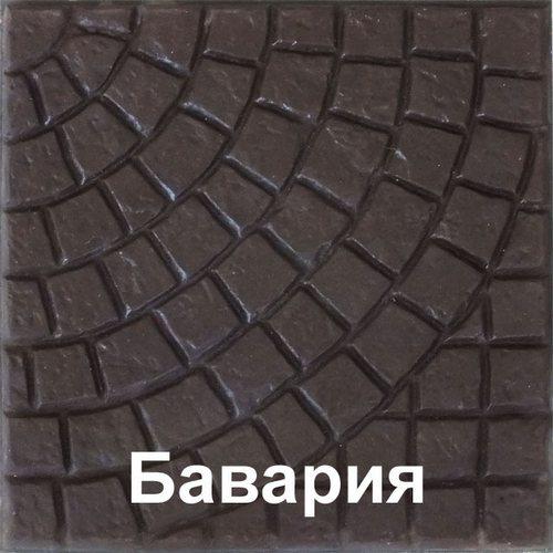 Плиты бетонные для тротуаров без обработки  Бавария-коричневая   40*40*5 РБ
