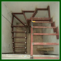 Металлокаркас лестницы модель 108