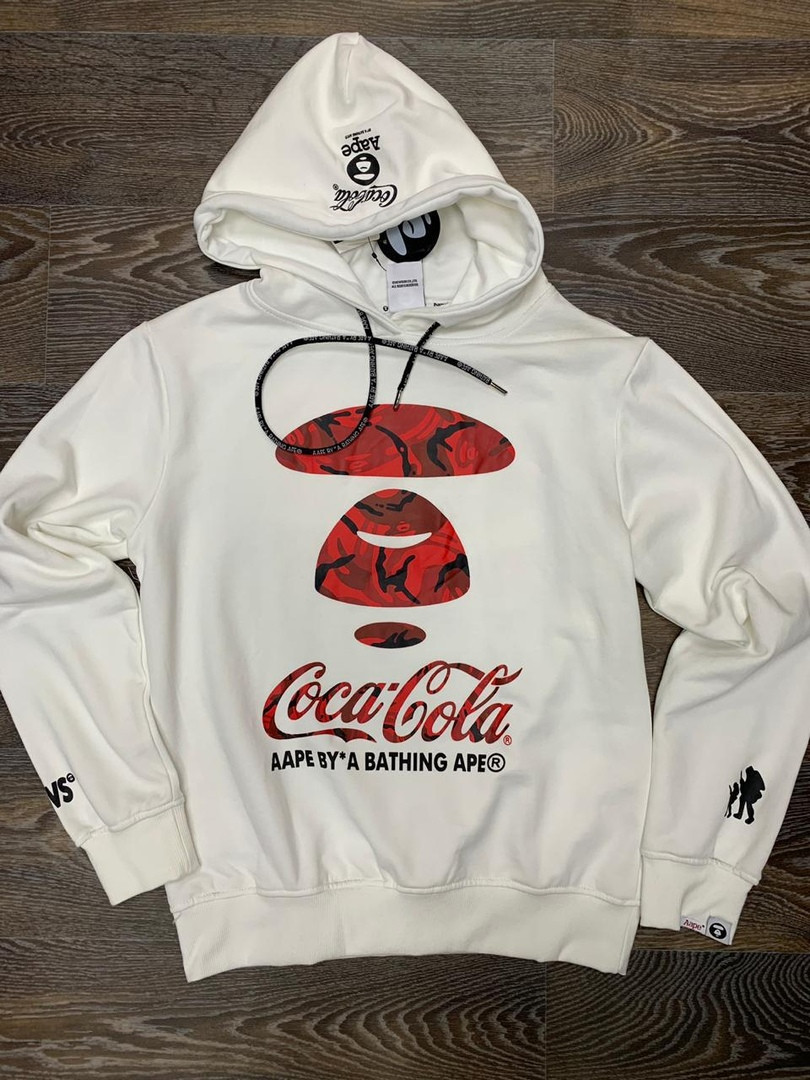 Худи Bape «Coca-Cola», White. - фото 1 - id-p112104307