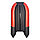 Надувная моторно-килевая лодка Ривьера Компакт 2900 НДНД "Комби" красный/черный, фото 2